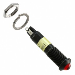 1 pcs : 6091122140F - LED PNL MT 9MM 24V BLACK RED