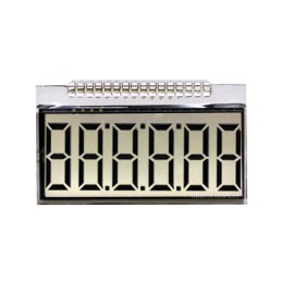 1 pcs : OD-6010 - LCD GLASS 6 DIGITS TN+ REFL