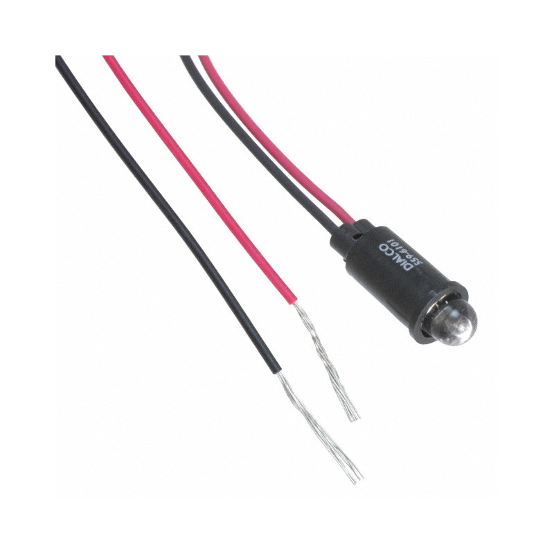 1 pcs : 5596101027F - LED PMI SNAP-IN RED PVC FREE