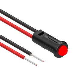 1 pcs : 12-00001 - LED PANEL IND RED SNAP-IN 6'