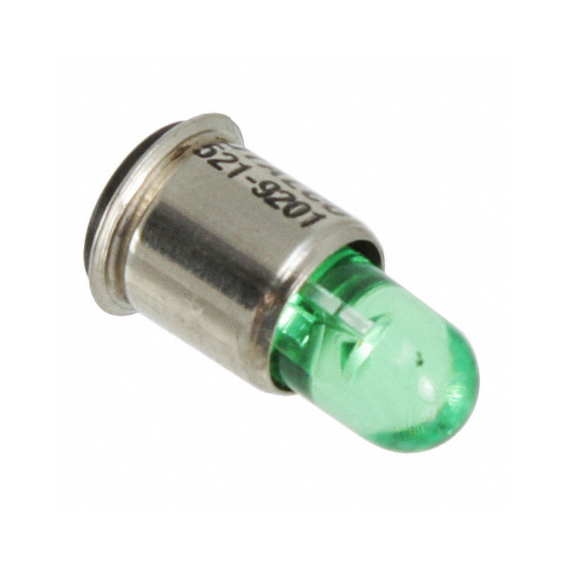 1 pcs : 5219201F - BASED LED T1 3/4 MIDG FLNGE GRN