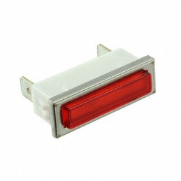 1 pcs : 2390QD1-28V - INDICATOR NEON RED PANEL MNT