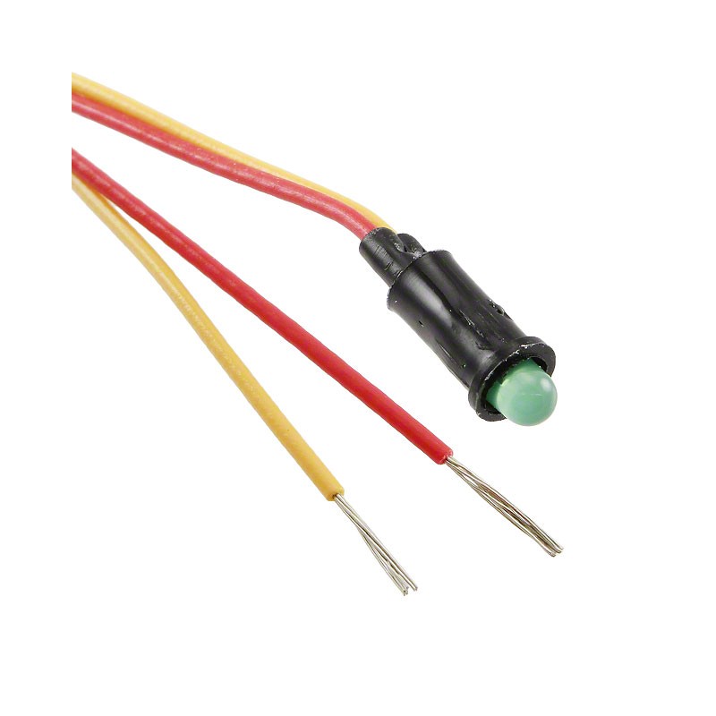 1 pcs : 5110F5LC - LED GREEN .157' HOLE PANEL MOUNT