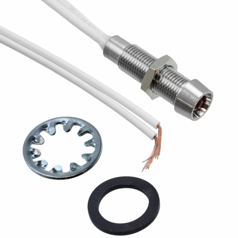 1 pcs : L79D-R125-W - LED IND RED DIFF 125VAC 6' LEADS