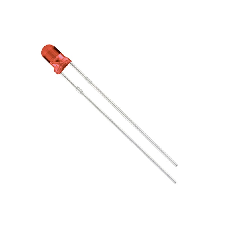 1 pcs : LTH3MM12VFR4100 - LED RED CLEAR T-1 T/H