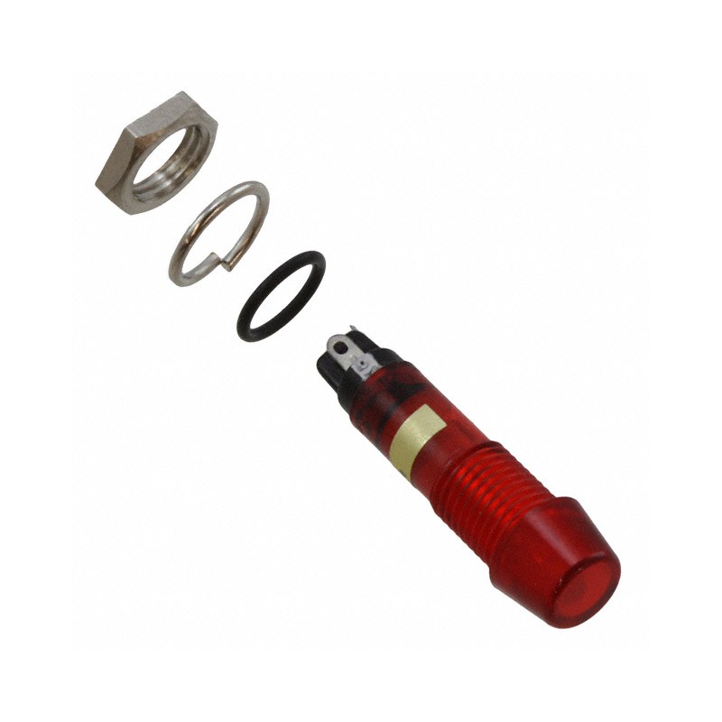 1 pcs : 6073132330F - LED 7MM RED PMI W GASKET