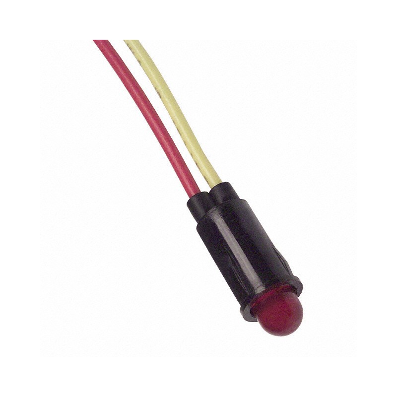 1 pcs : 5100H1LC - LED RED 1/4' HOLE LOW CUR PNLMNT