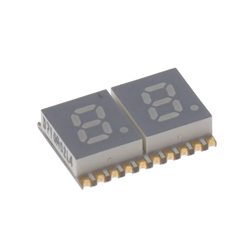 1 pcs : ACDA02-41SGWA-F01 - DISPLAY 7SEG 0.2' DBL GRN 20SMD