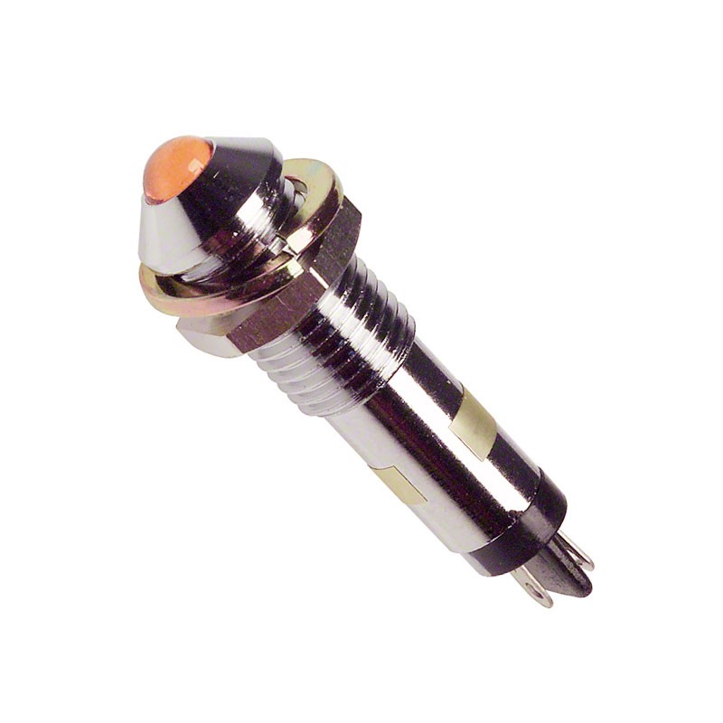 1 pcs : 6071312110F - LED PNL IND 7MM YLW PROTRUD