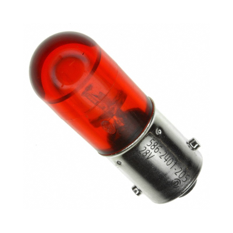 1 pcs : 5862401205F - BASED LED T3 1/4 RED 28V NONPOL