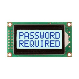 1 pcs : NHD-0208BZ-FSW-GBW-33V3 - LCD MOD 16DIG 8X2 TRANSFLECT WHT