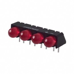 1 pcs : 5502407004F - LED CBI 5MM QUAD RED RA PC MNT