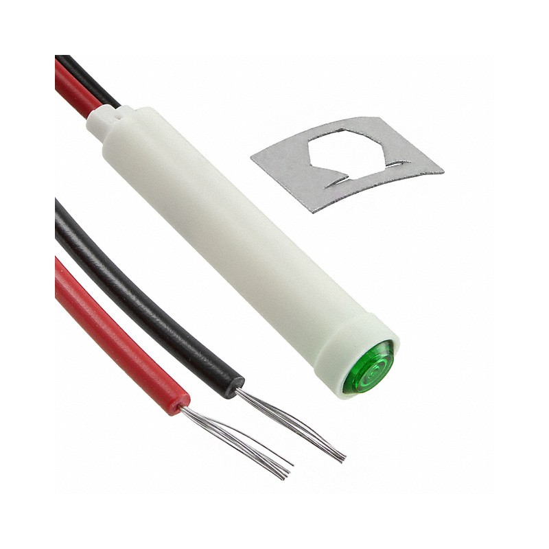 1 pcs : 2113A5 - INDICATOR NEON GREEN PANEL MNT