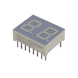 1 pcs : DA04-11SURKWA - DISPLAY 7SEG 0.39' DBL RED 16DIP