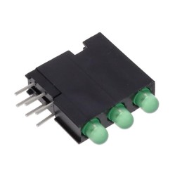 1 pcs : 5640140222F - LED CBI 3MM 3X1 GRN RA