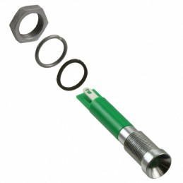 1 pcs : Q6R1CXXG24E - INDICATOR 24V 6MM RECESSED GRN