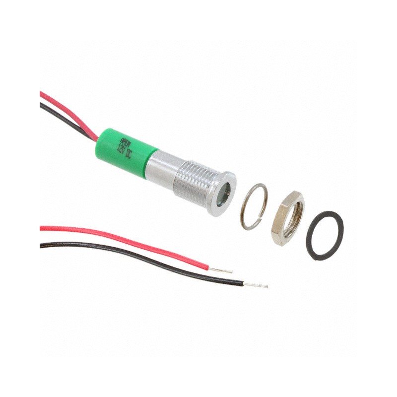 1 pcs : Q8F3CXXG24E - LED PM INDICATOR FLUSH GREEN