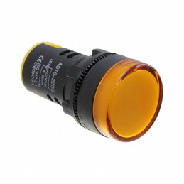 1 pcs : FL1P-22NA-1-Y24V - LED YEL 22MM NUT 24VAC/DC STK