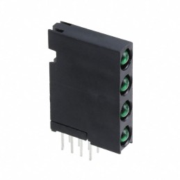 1 pcs : 5682212222F - LED CBI 3MM QUAD GREEN RA