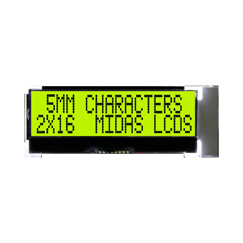 1 pcs : MCCOG21605D6W-SPTLYI - 2X16 CHARACTER CHIP-ON-GLASS LCD