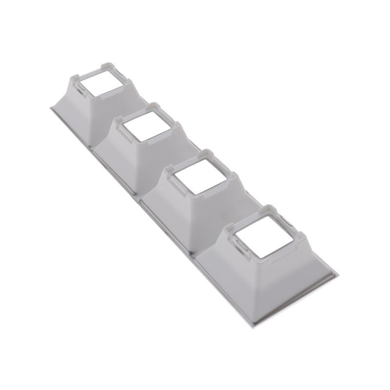 1 pcs : C18412_DAISY-4X1-SHD2-MET - SHADERECTANG4 POS159.3 X 40.0MM