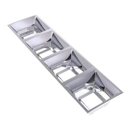 1 pcs : C18412_DAISY-4X1-SHD2-MET - SHADERECTANG4 POS159.3 X 40.0MM