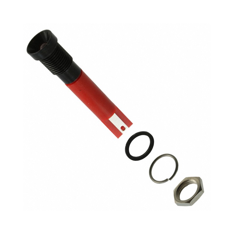 1 pcs : Q8R1BXXR24E - INDICATOR 24V 8MM RECESSED RED