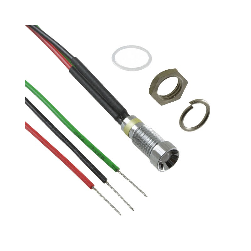 1 pcs : 6062415110F - LED PNL IND 6MM R,G 3V RECESS