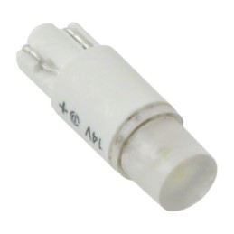 1 pcs : 5861A06103F - LED WEDGE BASE 14V WHT POLARIZED