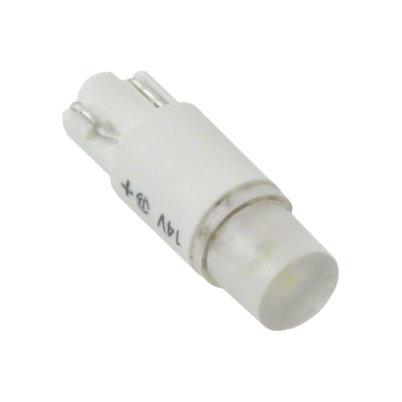 1 pcs : 5861A06103F - LED WEDGE BASE 14V WHT POLARIZED