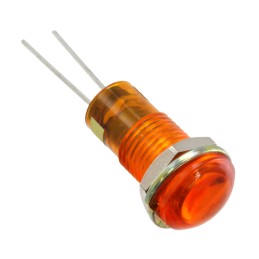 1 pcs : 6081331110F - LED PNL IND 8MM YLW LOCKWASH/NUT