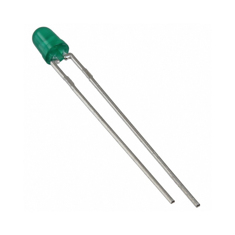 1 pcs : 4302F5-5V - LED GREEN DIFFUSED T-1 T/H