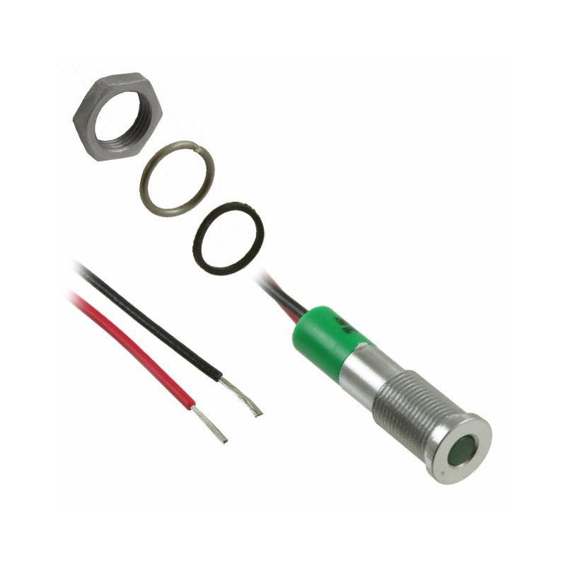 1 pcs : Q6F3CXXG24E - LED PANEL MOUNT INDICATOR GRN