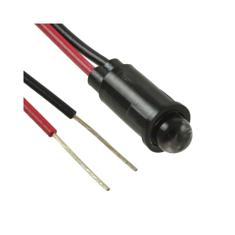 1 pcs : 5595501007F - LED PMI SNAP-IN 635NM RED .250'