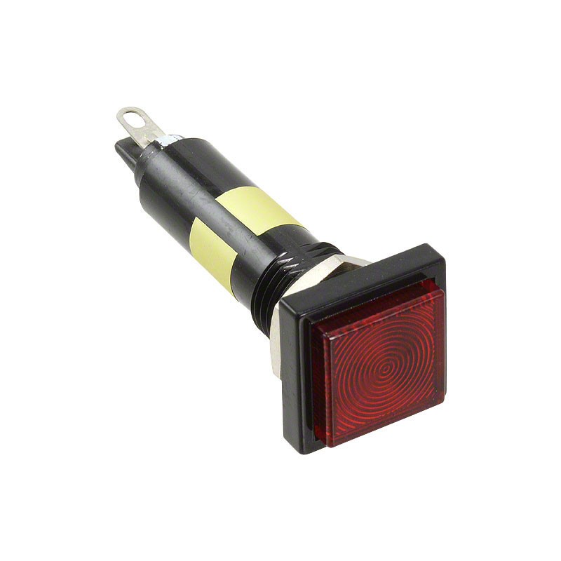 1 pcs : 6104132120F - LED PNL IND 10MM SQUARE RED POLY