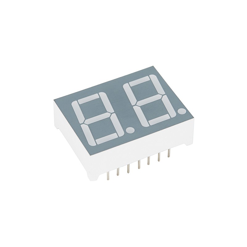 1 pcs : COM-13999 - DISPLAY 7SEG 0.56' DBL RGB 14DIP