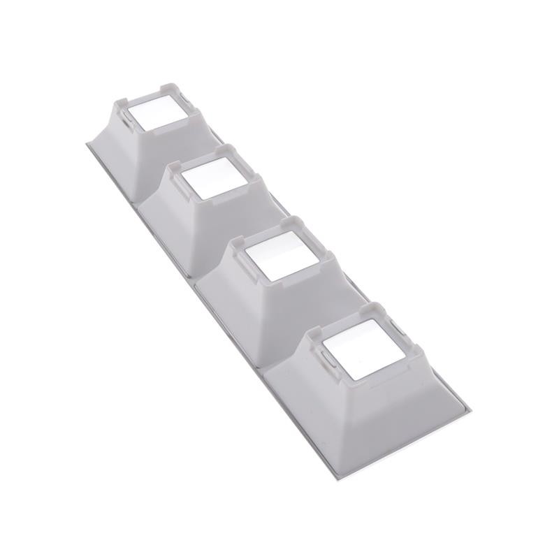 1 pcs : C18411_DAISY-4X1-SHD2-MET-MATT - SHADERECTANG4 POS159.3 X 40.0MM