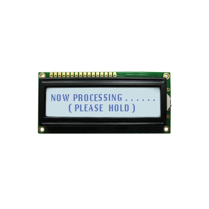 1 pcs : NHD-0220GZ-FSW-GBW-L - LCD MOD 40DIG 20X2 TRANSFLCT WHT