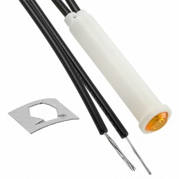 1 pcs : 2120A3 - INDICATOR NEON AMBER PANEL MNT
