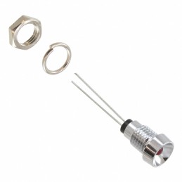 1 pcs : 6062111110F - LED PNL IND 6MM RED 5MA RECESS