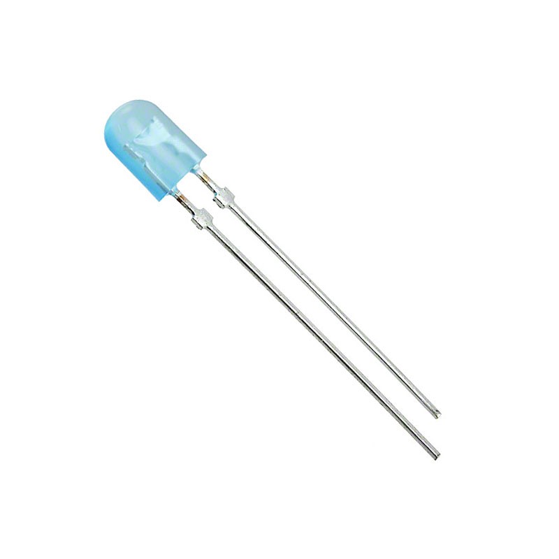 1 pcs : C566D-BFE-CU0W0351 - LED BLUE DIFFUSED 5MM OVAL T/H