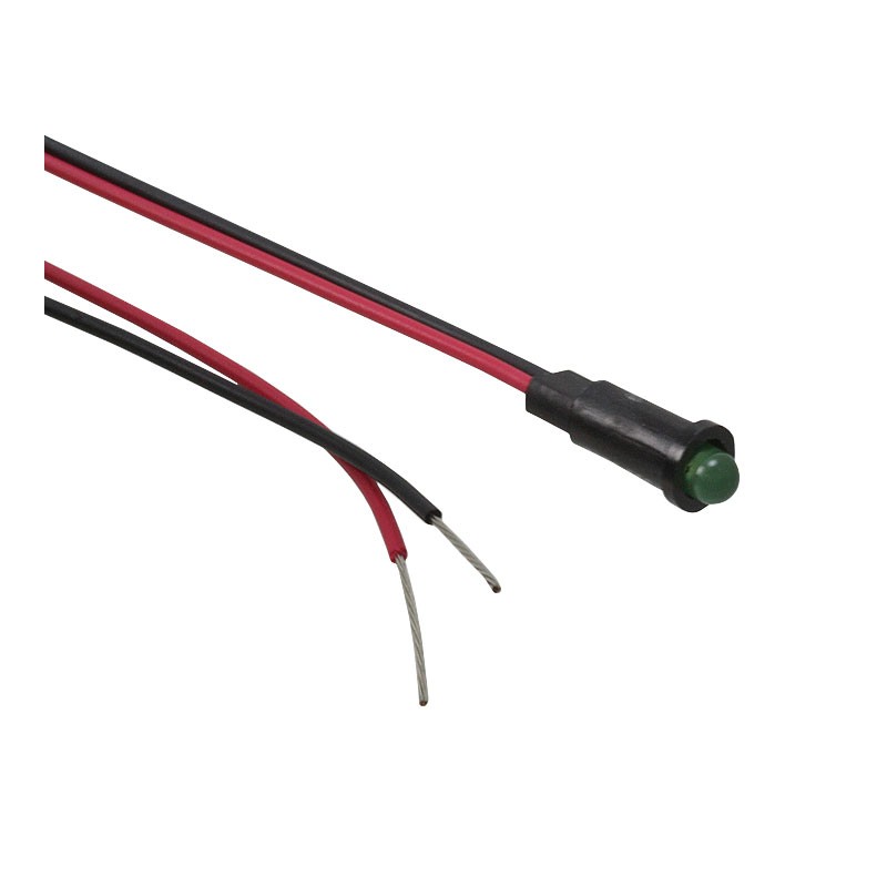 1 pcs : 5580202023F - LED PMI SNAP-IN GREEN PVC FREE