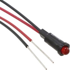 1 pcs : 5580102027F - LED PMI SNAP-IN RED PVC FREE