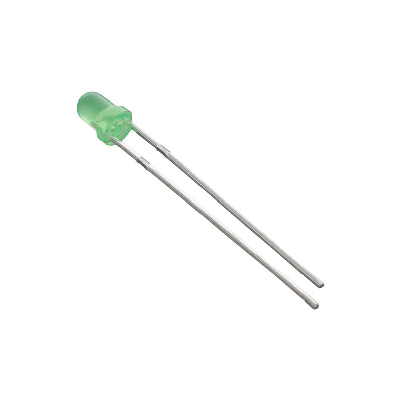 1 pcs : 3GD-F - LED GREEN DIFFUSED T-1 T/H