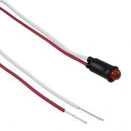 1 pcs : 5100H3 - LED AMBER 1/4' HOLE PANEL MOUNT