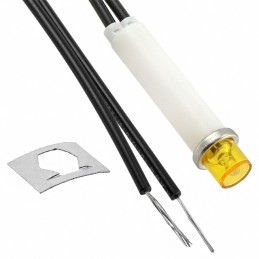 1 pcs : 2150A3 - LAMP NEON INCAND AMBER PNL MNT