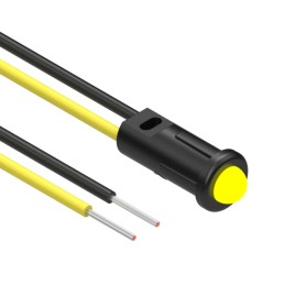 1 pcs : 12-00004 - LED PANEL IND YELLOW SNAP-IN 6'