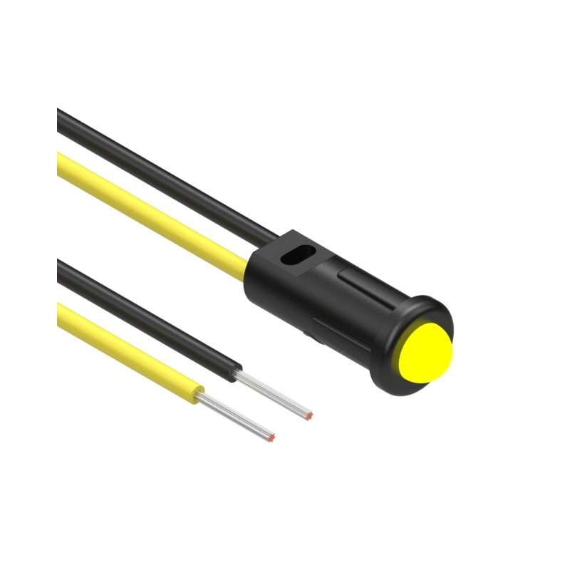 1 pcs : 12-00004 - LED PANEL IND YELLOW SNAP-IN 6'