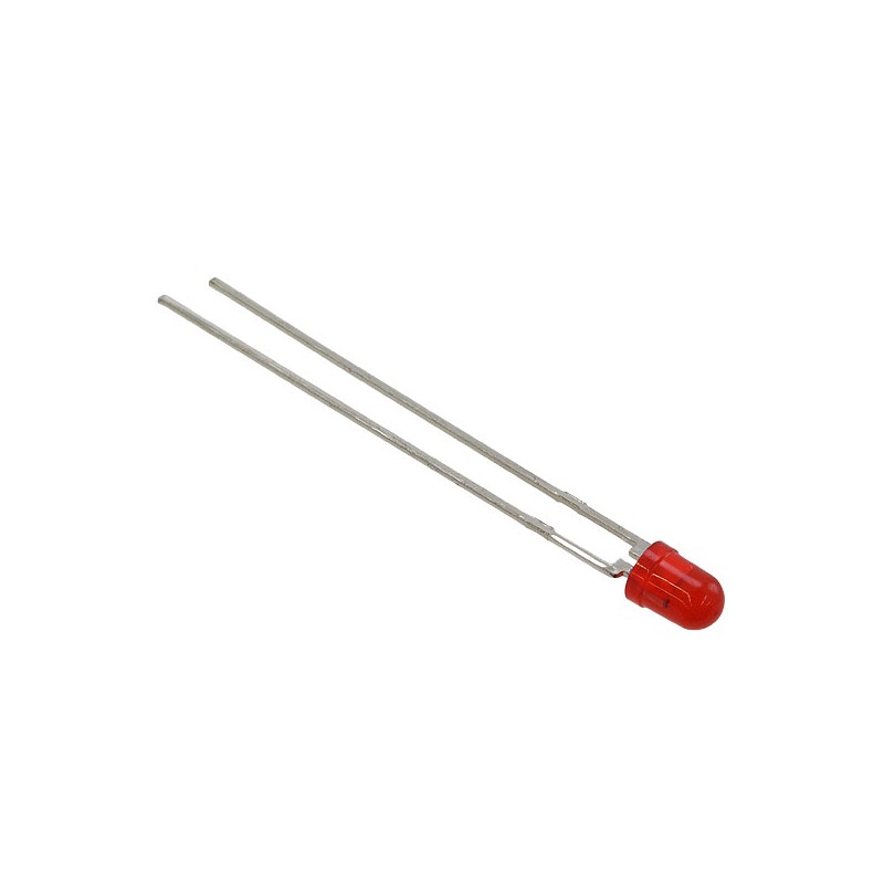 1 pcs : 5219215F - LED RED DIFFUSED 3MM T/H