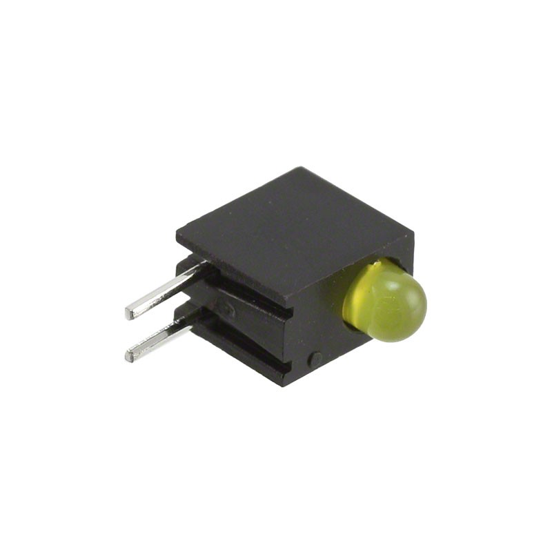 1 pcs : H101CYD - LED CBI 3MM YELLOW TH PC MNT